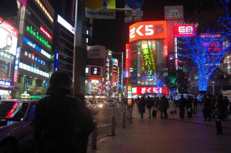 The streets at night, it's definately less crowded than other places