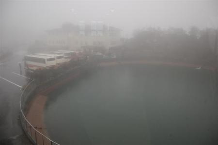 A big misty pool